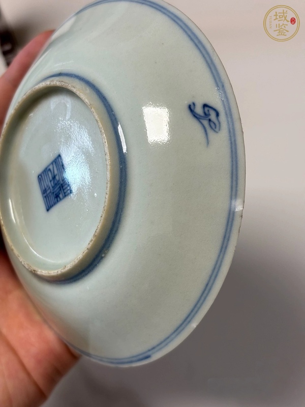 古玩陶瓷青花人物故事盤真品鑒賞圖