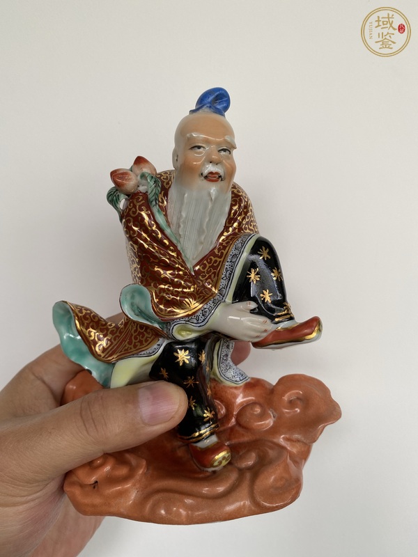 古玩東方朔塑像真品鑒賞圖