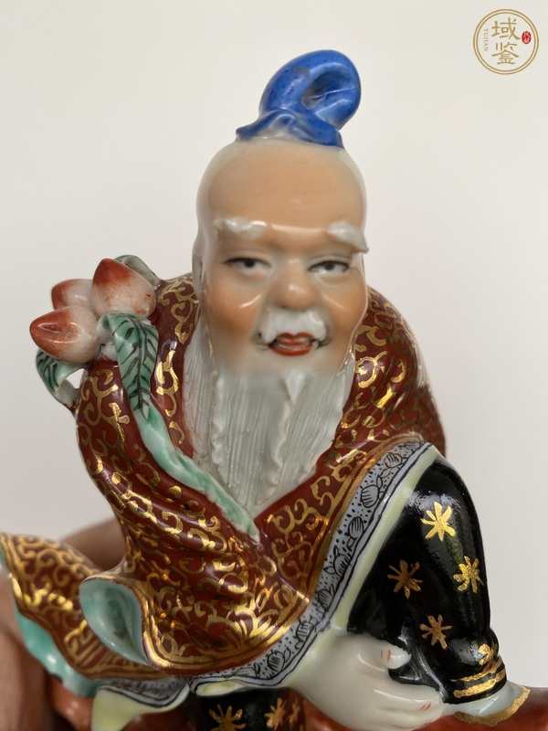 古玩陶瓷東方朔塑像真品鑒賞圖