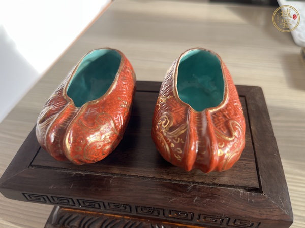 古玩粉彩鞋真品鑒賞圖