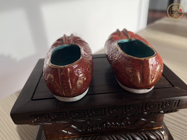 古玩陶瓷粉彩鞋真品鑒賞圖