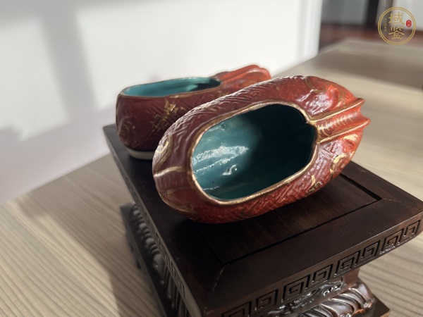 古玩陶瓷粉彩鞋真品鑒賞圖