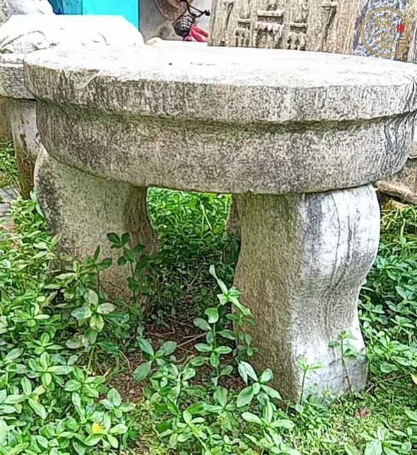 古玩雜項石桌真品鑒賞圖