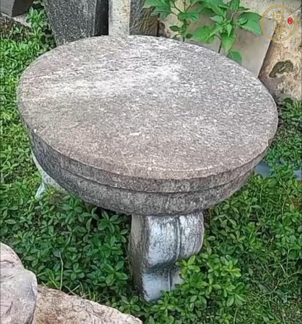古玩雜項石桌真品鑒賞圖