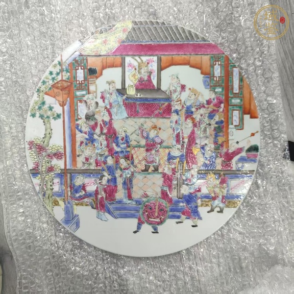 古玩粉彩瓷板真品鑒賞圖