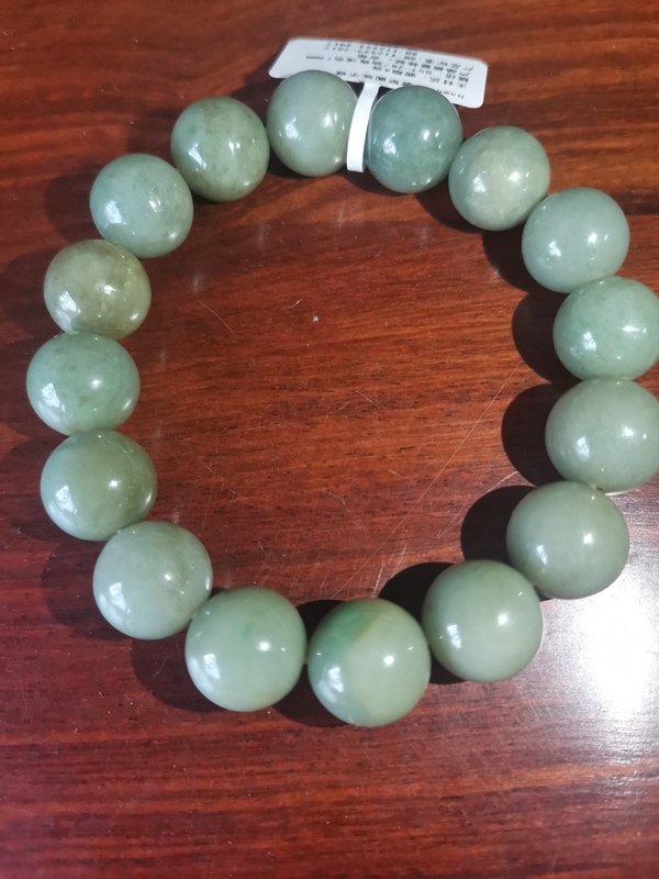 古玩玉器翡翠珠串拍賣，當前價格160元