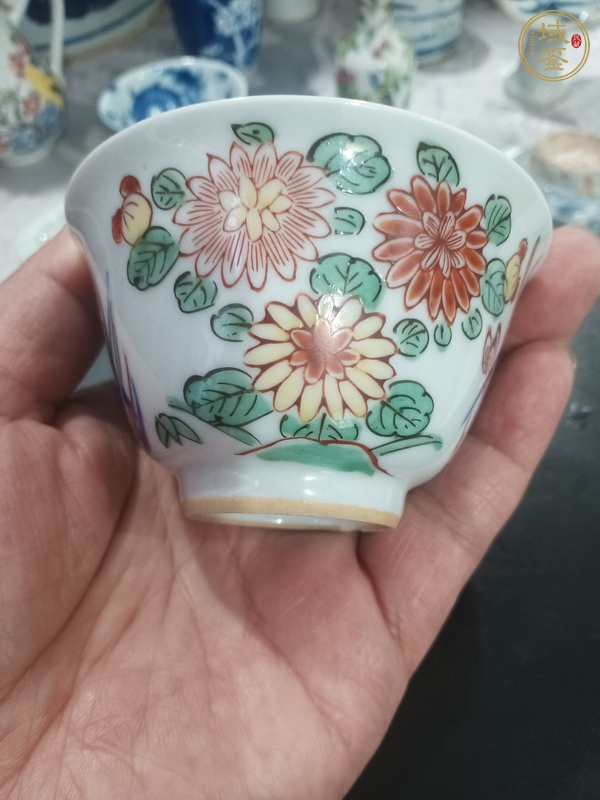 古玩五彩杯真品鑒賞圖