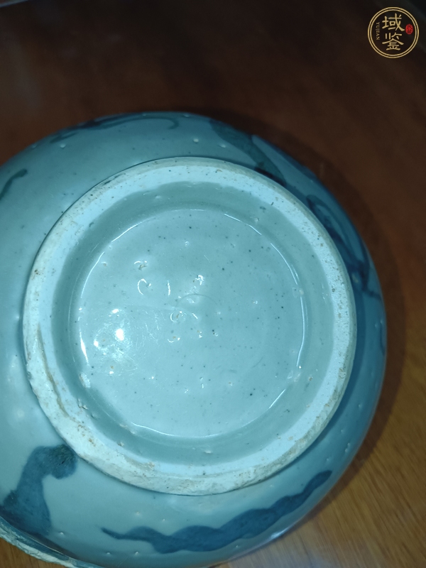 古玩陶瓷德化青花龍紋碗真品鑒賞圖