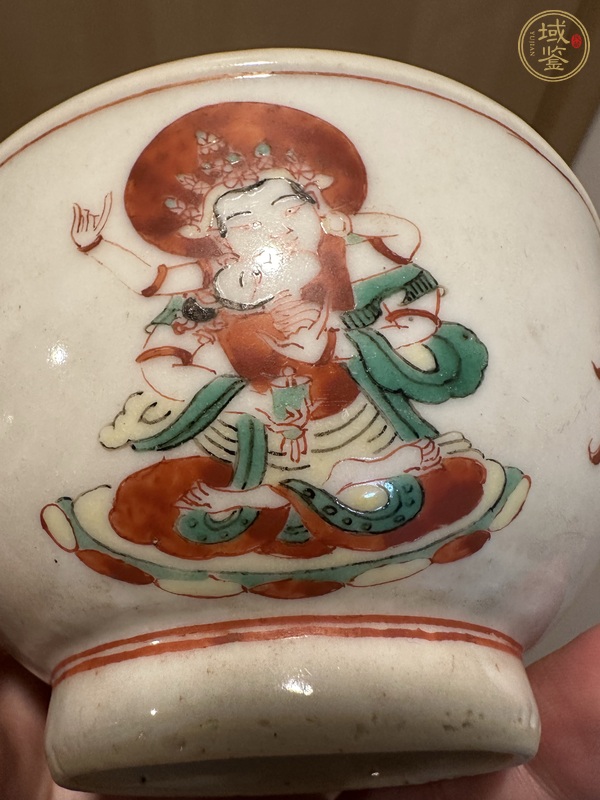 古玩陶瓷五彩人物故事碗真品鑒賞圖