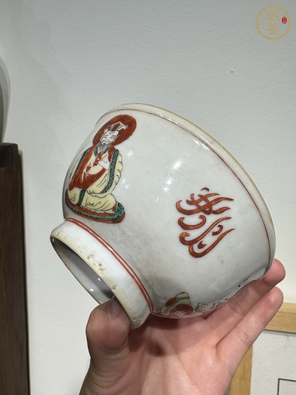 古玩陶瓷五彩人物故事碗真品鑒賞圖