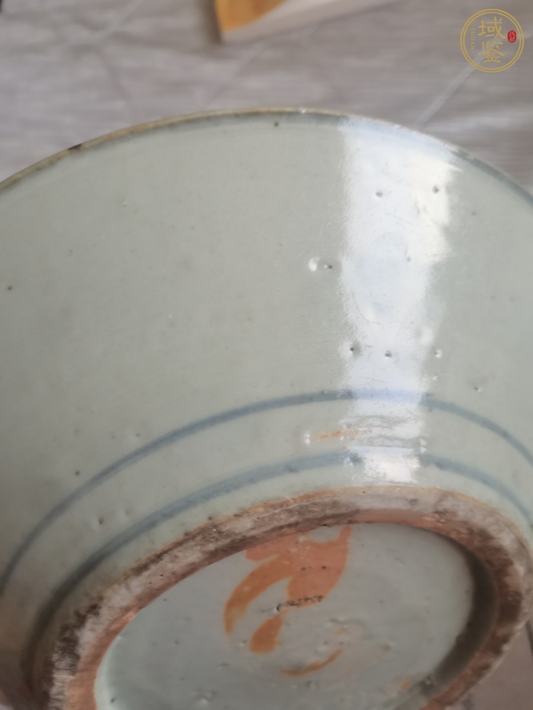 古玩陶瓷青花花卉紋盤(pán)真品鑒賞圖