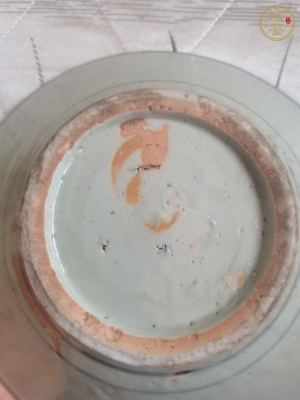 古玩陶瓷青花花卉紋盤(pán)真品鑒賞圖
