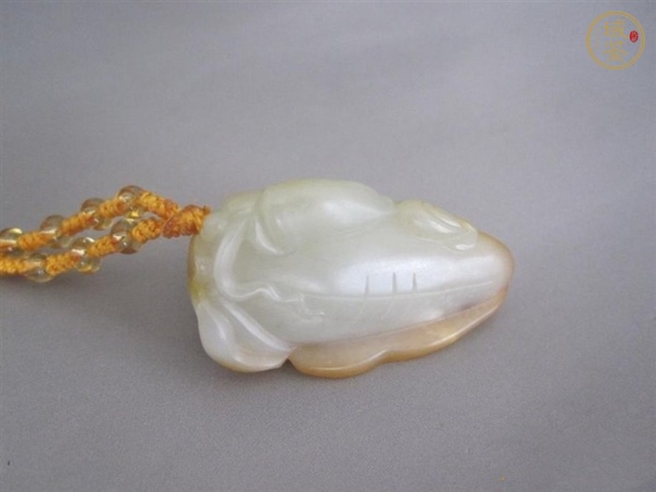 古玩玉器和田玉童子掛件真品鑒賞圖