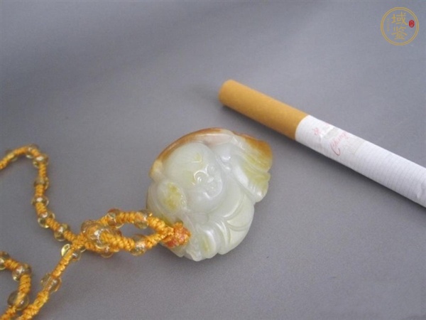 古玩玉器和田玉童子掛件真品鑒賞圖