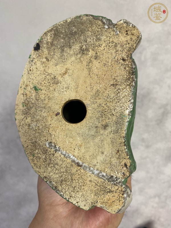 古玩陶瓷民國人物粉彩塑像真品鑒賞圖