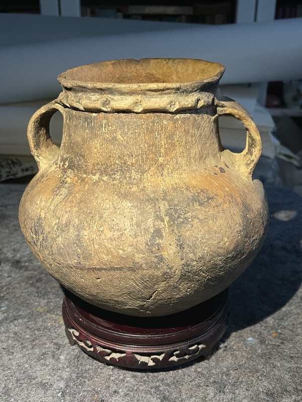 古玩轉(zhuǎn)賣辛店文化雙耳罐拍賣，當(dāng)前價格2288元