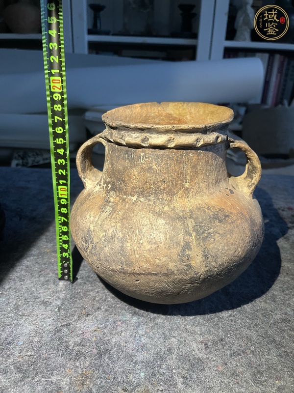 古玩陶瓷辛店文化雙耳罐真品鑒賞圖