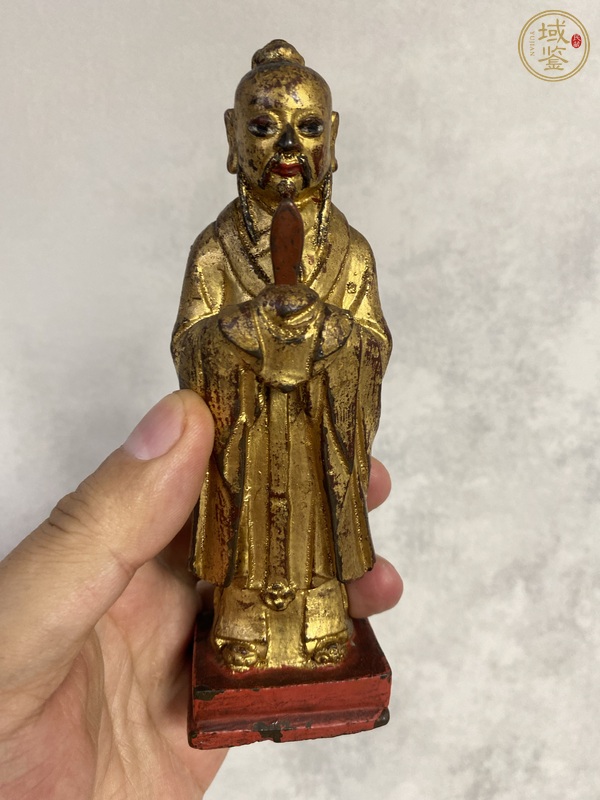 古玩文官像真品鑒賞圖