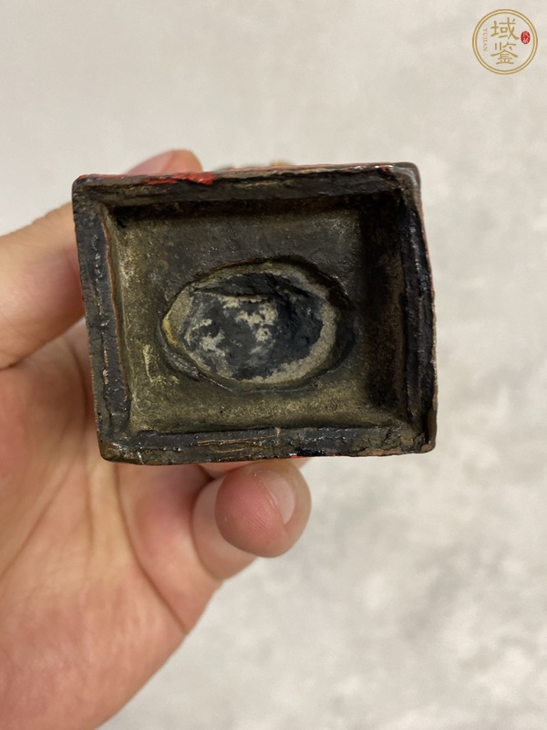 古玩銅器文官像真品鑒賞圖