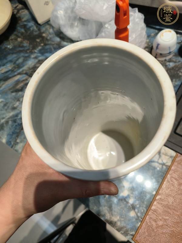 古玩五彩龍紋帽筒真品鑒賞圖