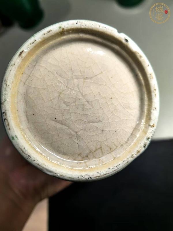 古玩陶瓷綠哥釉瓶真品鑒賞圖