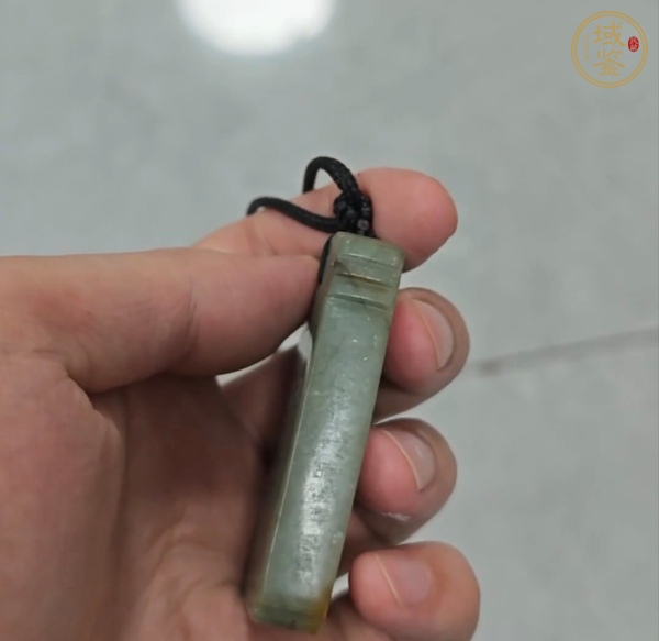 古玩玉器翡翠雕“花卉紋牌”真品鑒賞圖