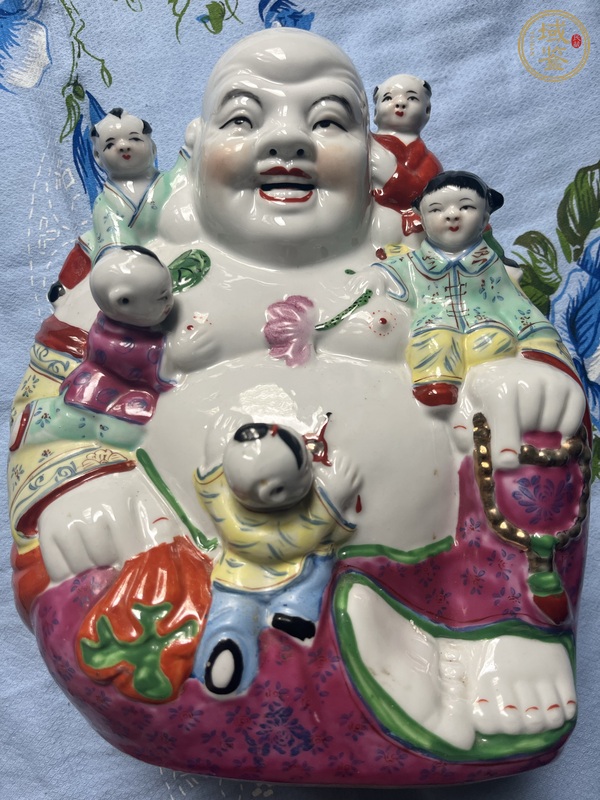 古玩陶瓷彌勒佛真品鑒賞圖