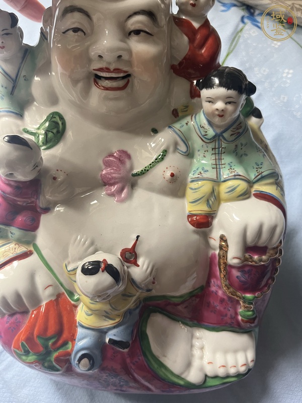 古玩陶瓷彌勒佛真品鑒賞圖