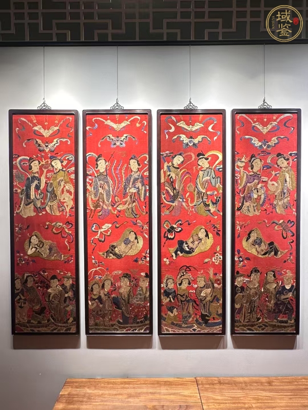古玩刺繡真品鑒賞圖