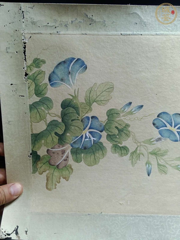 古玩字畫梅蘭芳款花卉真品鑒賞圖