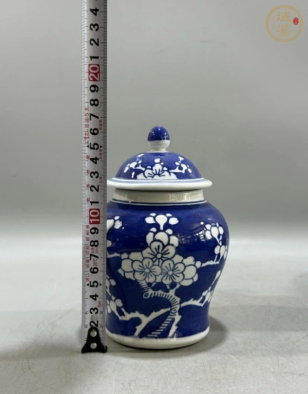 古玩陶瓷青花冰梅圖蓋罐真品鑒賞圖