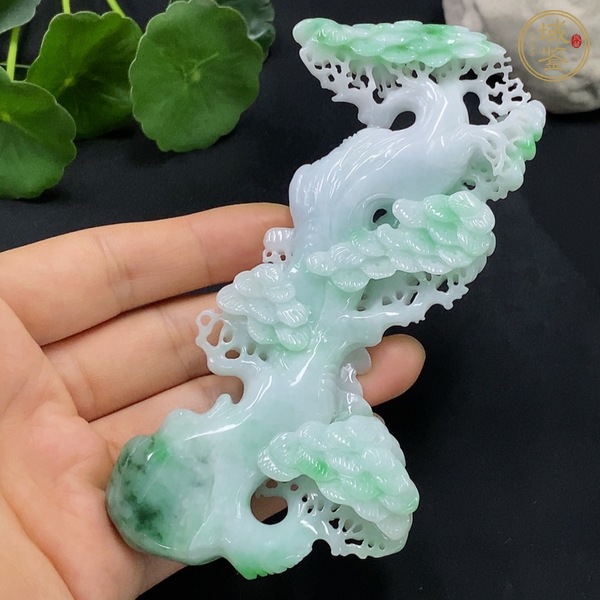 古玩玉器天然翡翠擺件真品鑒賞圖