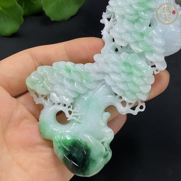 古玩玉器天然翡翠擺件真品鑒賞圖