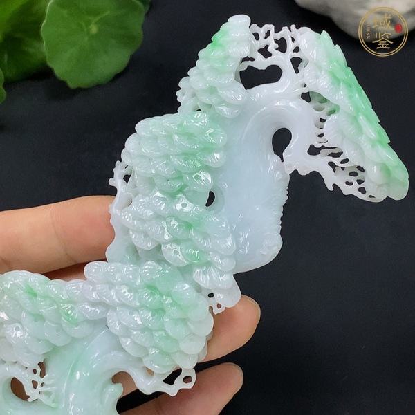 古玩玉器天然翡翠擺件真品鑒賞圖