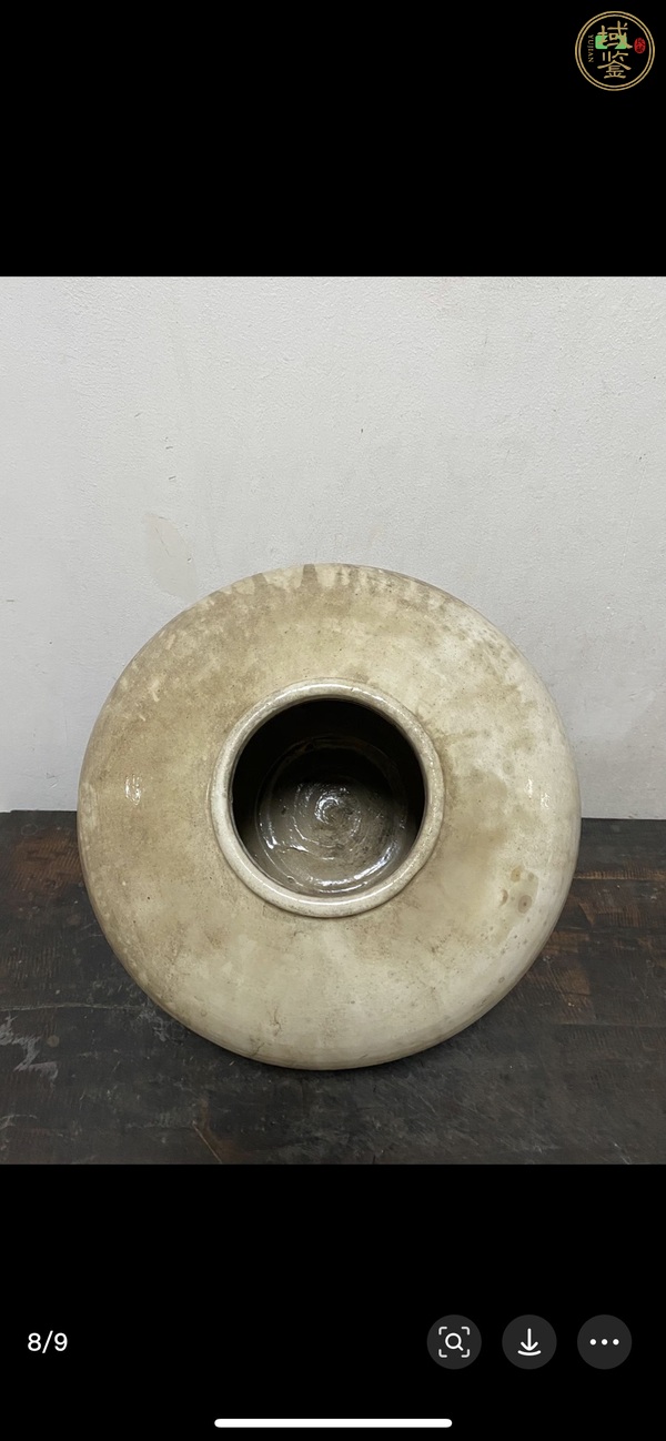 古玩陶瓷李朝白釉罐真品鑒賞圖