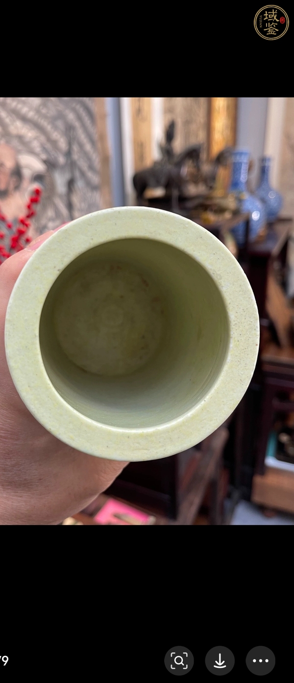古玩陶瓷龍紋筆筒真品鑒賞圖