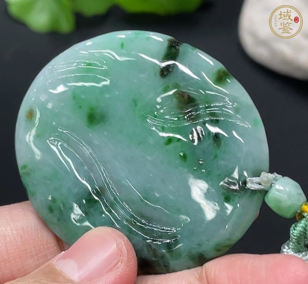 古玩玉器天然翡翠掛件真品鑒賞圖