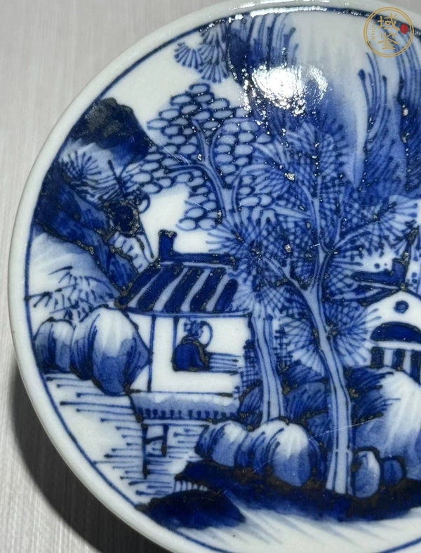 古玩陶瓷青花蓋盒真品鑒賞圖