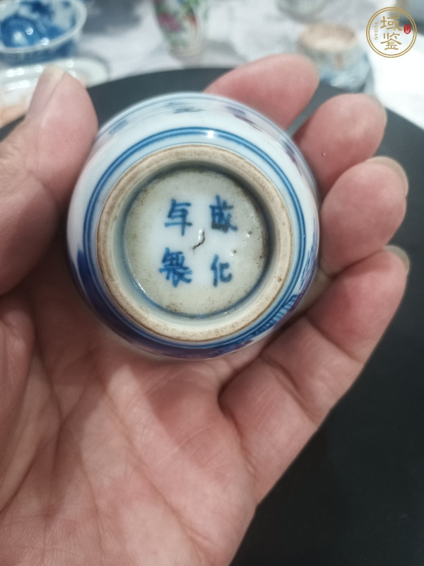 古玩青花杯真品鑒賞圖