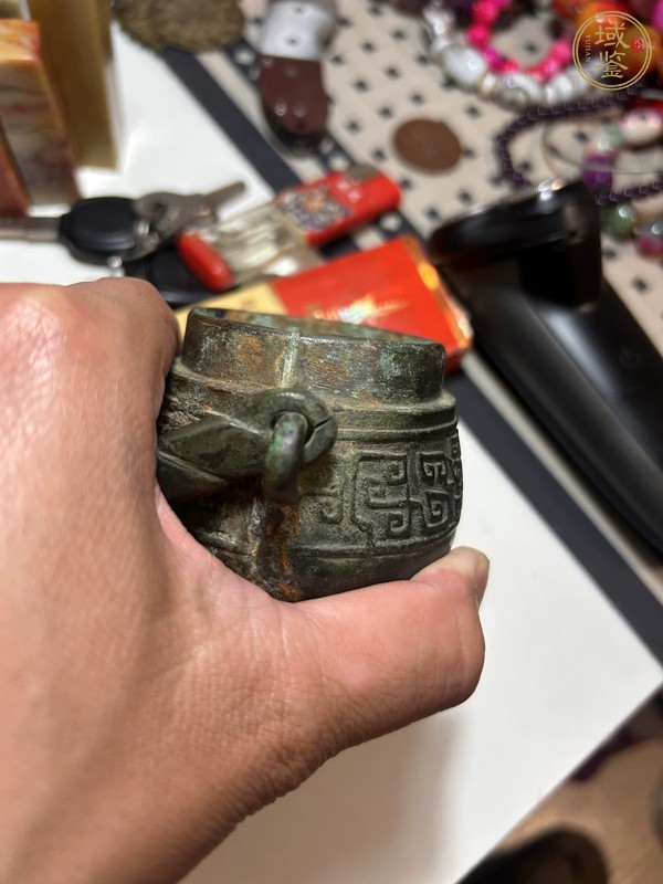 古玩銅器提梁壺真品鑒賞圖