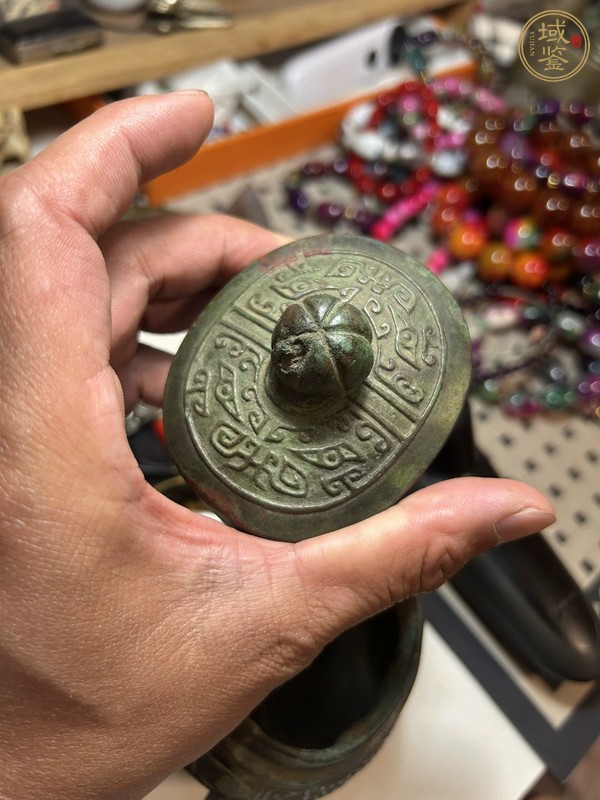 古玩銅器提梁壺真品鑒賞圖