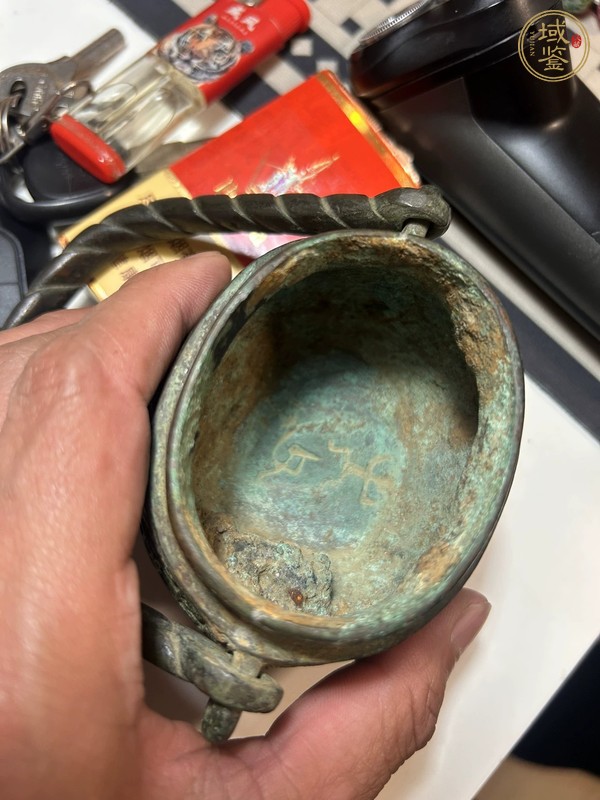 古玩銅器提梁壺真品鑒賞圖