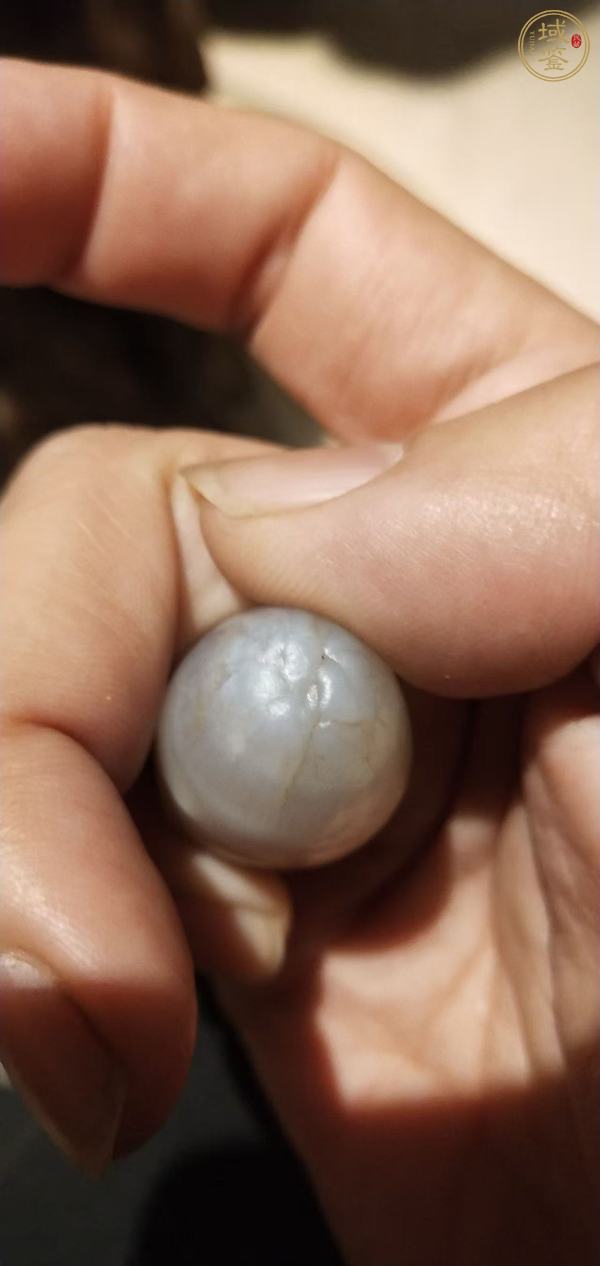 古玩玉器瑪瑙無孔珠真品鑒賞圖
