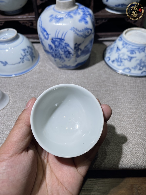 古玩陶瓷民國 粉彩安居樂業(yè)小杯真品鑒賞圖