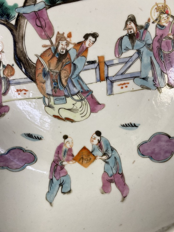 古玩陶瓷粉彩盤(pán)真品鑒賞圖