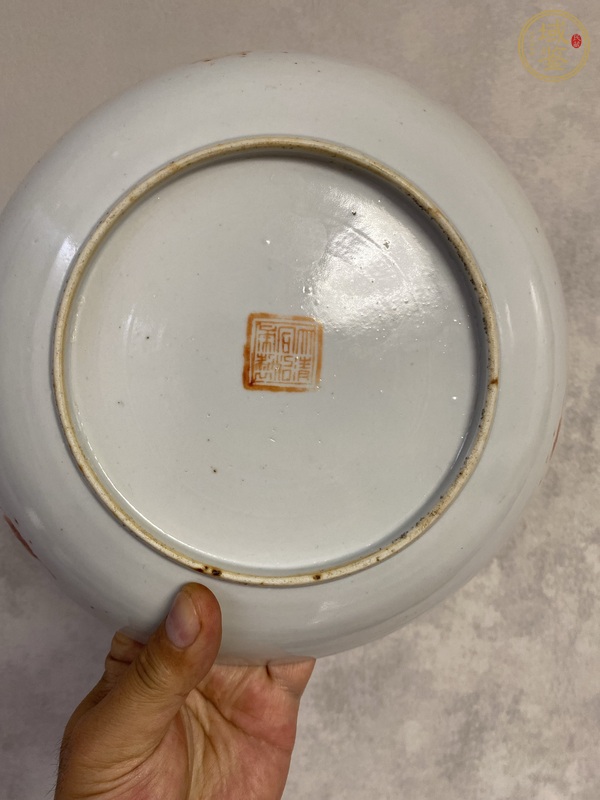 古玩陶瓷粉彩盤(pán)真品鑒賞圖