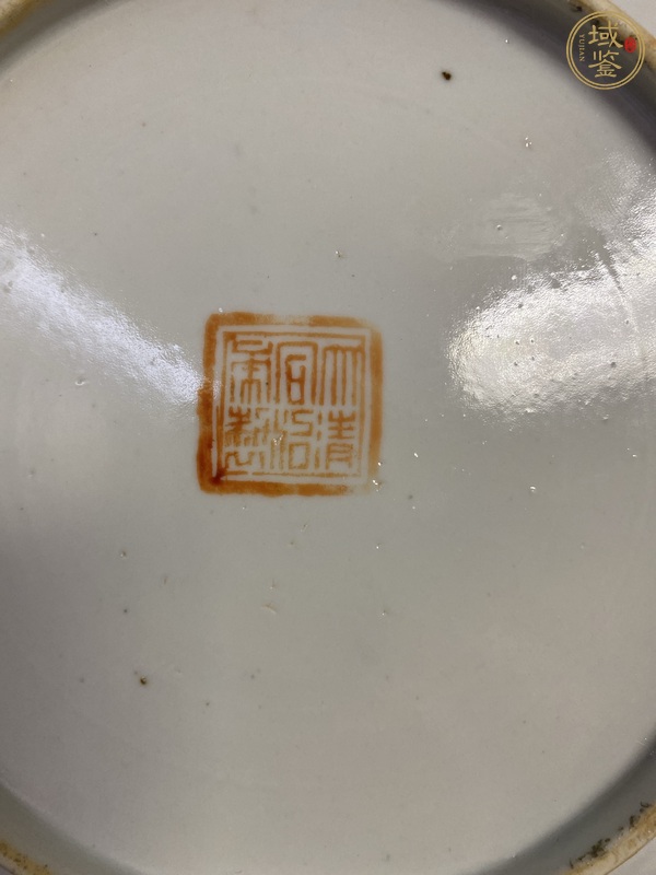 古玩陶瓷粉彩盤(pán)真品鑒賞圖