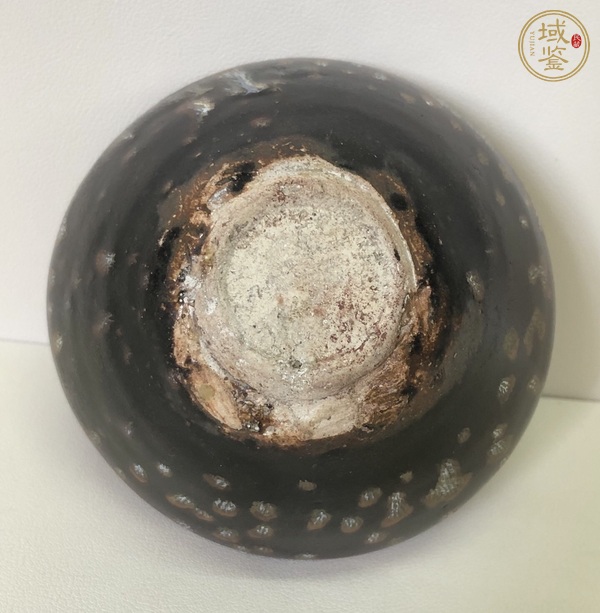 古玩陶瓷吉州窯貼花茶盞真品鑒賞圖