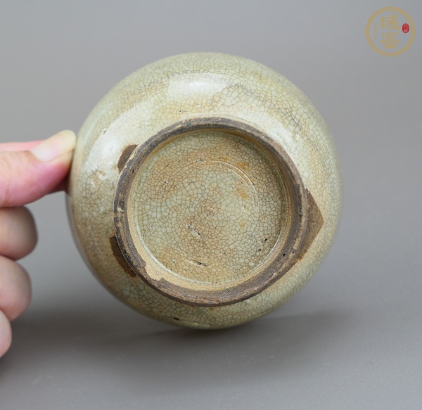 古玩陶瓷哥釉水洗真品鑒賞圖
