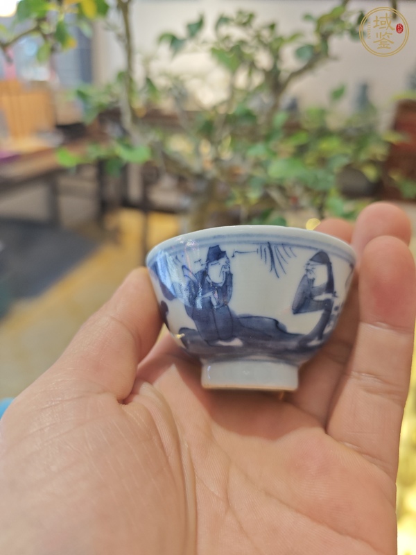 古玩陶瓷青花茶園真品鑒賞圖